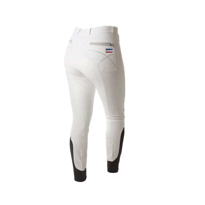 Montar Holsteiner Flag Full Seat  Breeches - White 